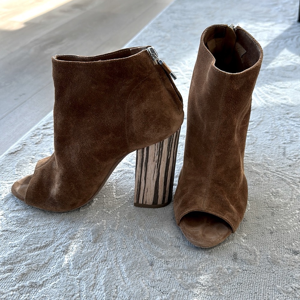 Alberto Fermani Brown Booties with Heels